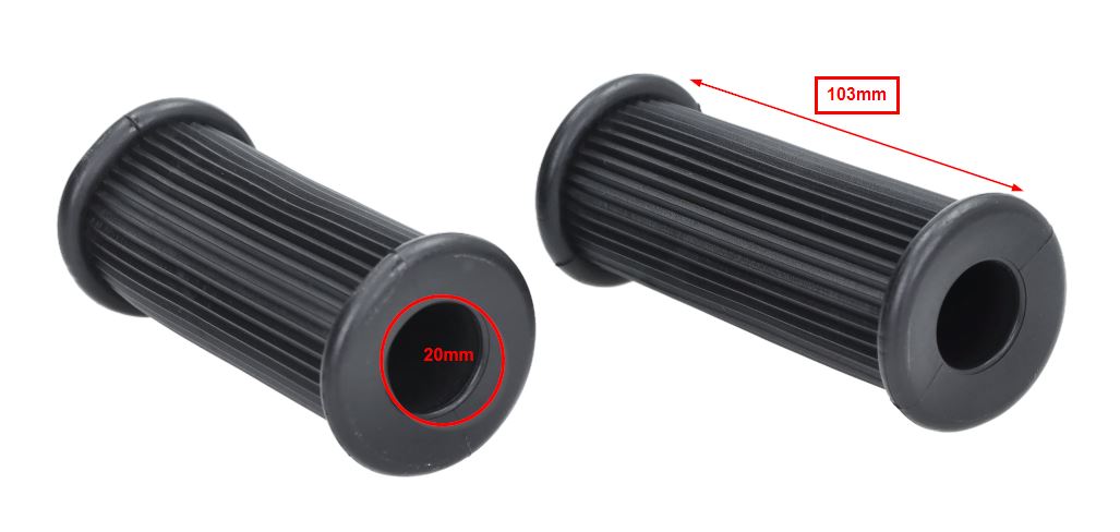 Fußrasten-Gummi Set mit Logo