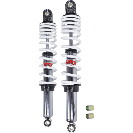 Stoßdämpfer Set YSS weiß/chrom 360mm