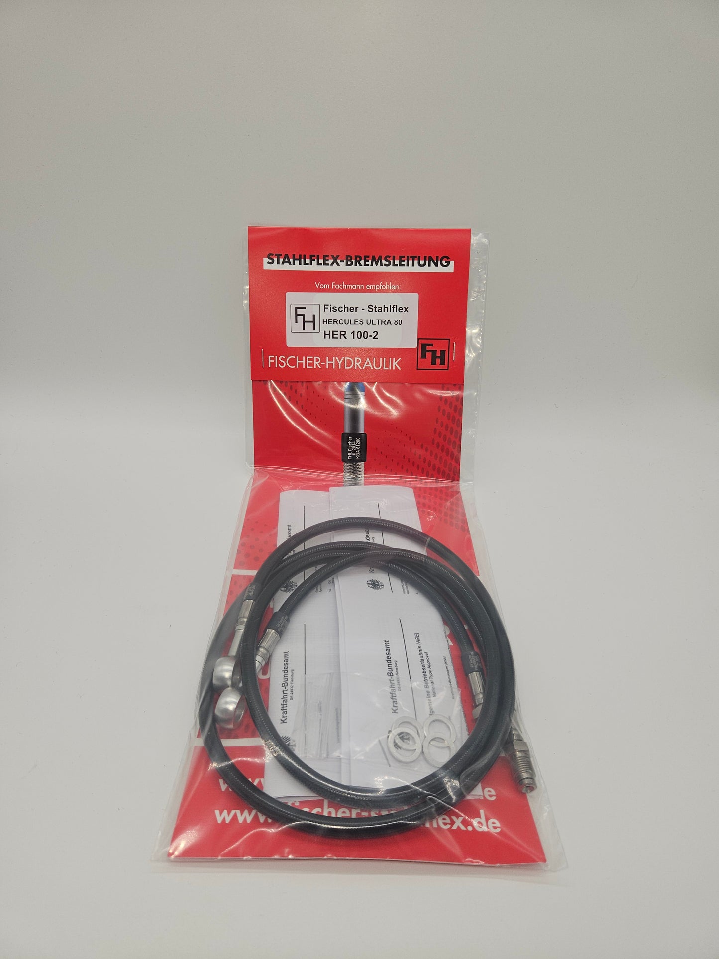 Bremsleitungen Stahlflex für Hercules Ultra 80 LC